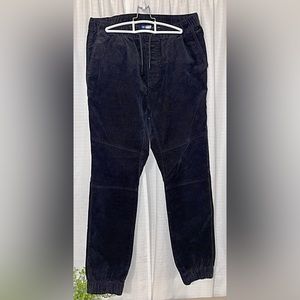 H&M Corduroy Joggers - Black